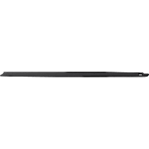 Non-wrap Bed Rail Cap, Crew Cab Pickup (Quad Cab), Black, Plastic
