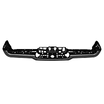 RD76090002 Painted Black Step Bumper, Face Bar Only; Without pad provision