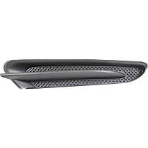 Front, Passenger Side, Upper Bumper Trim, Textured Black