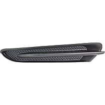 Front, Driver Side, Upper Bumper Trim, Textured Black
