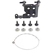 Front, Driver Side, Upper or Lower Door Hinge, Black