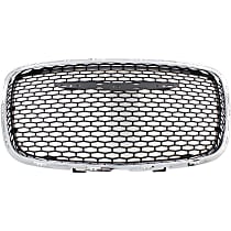 Grille, Chrome Shell with Painted Black Insert, CAPA Certified