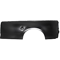 Rear, Driver Side Truck Bedside Panel, Primed, Outer Panel, with Wheel Opening Molding Holes, 8 Ft. Bed, Styleside, Extended Cab Pickup/Standard Cab Pickup