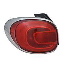REPF730190Q Driver Side Tail Light, With bulb(s), Halogen, Red Lens CAPA CERTIFIED