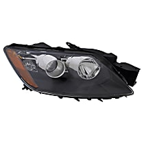 Passenger Side Halogen Headlight, Without bulb(s), OE Replacement, CAPA Certified