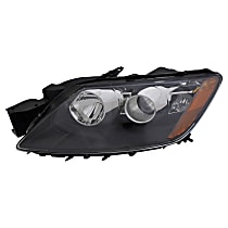 Driver Side Halogen Headlight, Without bulb(s), OE Replacement, CAPA Certified