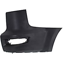 Rear, Passenger Side Bumper End, Primed Plastic