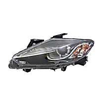 Driver Side HID/Xenon Headlight, Without bulb(s), OE Replacement, CAPA Certified