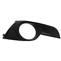 Front, Driver Side Fog Light Trim, Textured Black, CAPA Certified