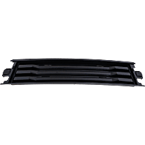 Front, Center Bumper Trim, For Models Without Immersion Heater, Black