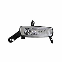 Front, Passenger Side Halogen Fog Light, With bulb(s), OE Replacement, CAPA Certified