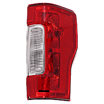 Passenger Side Halogen Tail Light, With bulb(s), Crew Cab Pickup, For Models Without Blind Spot Detection, OE Replacement, CAPA Certified
