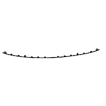Rear Bumper Trim, Sedan, Textured Black