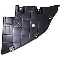 Front, Driver Side, Outer Bumper Trim, Black