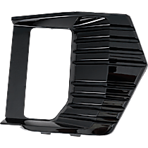 Front, Passenger Side Fog Light Cover, Black