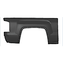Rear, Passenger Side, Outer Truck Bedside Panel, Primed, 6 Ft. Bed, Outer Side Panel, CAPA Certified