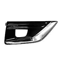 Front, Passenger Side Fog Light Cover, Black