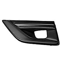 Front, Driver Side Fog Light Cover, Black
