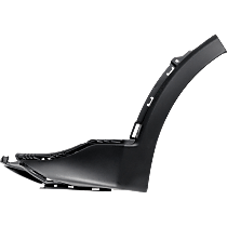 Front, Driver Side Bumper Trim, Textured Black, CAPA Certified
