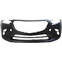 Front Primed Bumper Cover, For Models Without Holes for Chrome Molding, CAPA Certified