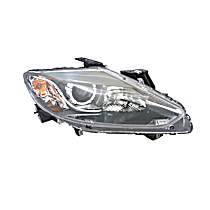 Passenger Side Halogen Headlight, Without bulb(s), OE Replacement
