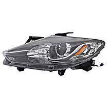 Driver Side Halogen Headlight, Without bulb(s), OE Replacement, CAPA Certified