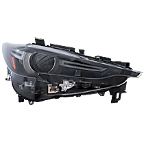 Passenger Side Halogen Headlight, Without bulb(s), For Models Without Adaptive Frontlighting Systems (AFS), OE Replacement