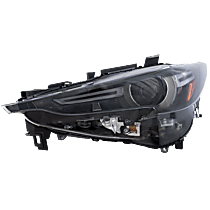 Driver Side Halogen Headlight, Without bulb(s), For Models Without Adaptive Frontlighting Systems (AFS), OE Replacement
