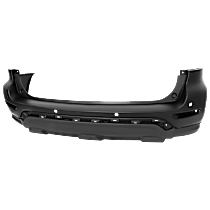Rear Primed Bumper Cover, For Models With Object Sensor, Without Wheel Opening Moldings and Towing Hitch, CAPA Certified
