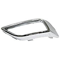 Exhaust Tip - Silver, Plastic, Single, Direct Fit, Sold individually