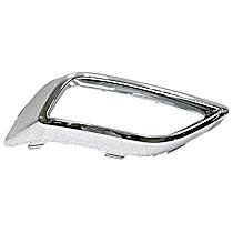 Exhaust Tip - Silver, Plastic, Single, Direct Fit, Sold individually