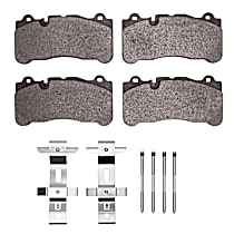 Front OE Replacement Brake Pad Set, Carbon Ceramic Brake Rotors