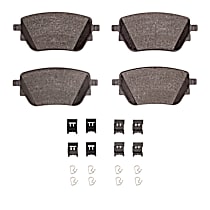 Rear Ceramic Brake Pad Set, 318mm Front Disc