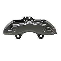 Front, Passenger Side Brake Caliper, AWD; 350mm Front Discs; Silver Calipers