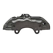 Front, Driver Side Brake Caliper, AWD; 350mm Front Discs; Silver Calipers