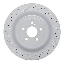RCE-63104 Rear Brake Disc, Cross-drilled and Slotted
