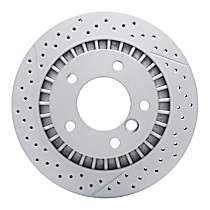 RCE-63148 Rear Brake Disc, Cross-drilled and Slotted