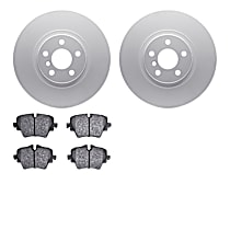 Front Brake Disc and Pad Kit, Plain Surface, Ceramic, S, 2.0L 4Cyl, R1 GEO-Carbon Rotors with European Ceramic Pads Series