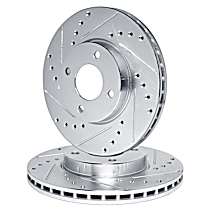 Front Brake Disc, Cross-drilled and Slotted, With Rear Drum; Production Date From January 199; Production Date From November 1993 to January 199; Production Date To October 1993, 2.0L 4Cyl, eLINE Black Series