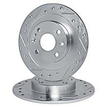 WGPN1-07000 Front Brake Disc, Cross-drilled and Slotted,, eLINE Black Series