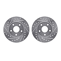 WGPN1-47014 Front Brake Disc, Cross-drilled and Slotted, eLINE Black Series