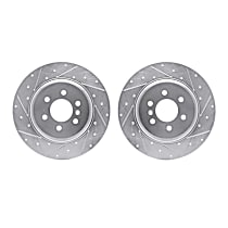 Rear Brake Disc, Cross-drilled and Slotted, 4.6L 8Cyl, eLINE Black Series