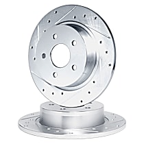 WGPN1-63003 Front Brake Disc, Cross-drilled and Slotted, eLINE Black Series
