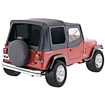 68215 Complete Series Soft Top - With Frame (Frame Included) Black Denim