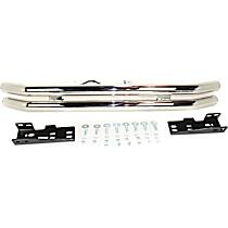 8449 Front or Rear Bumper, Polished, without Hoop