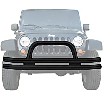 8620 Front Bumper, Powdercoated Black, with Hoop