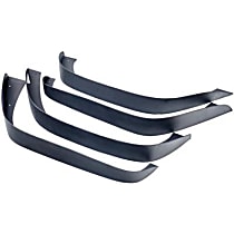 867981 Front and Rear, Driver and Passenger Side Fender Flares, Powdercoated Textured Black Trail Series