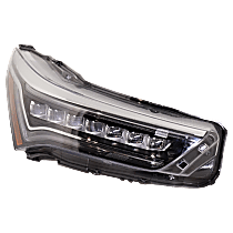 Passenger Side Headlight, with Bulb, LED, Clear Lens, Base Model, CAPA Certified