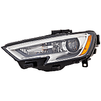 Driver Side HID/Xenon Headlight, Without bulb(s), Convertible, OE Replacement, CAPA Certified