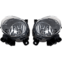 Driver and Passenger Side Halogen Fog Light, With bulb(s)